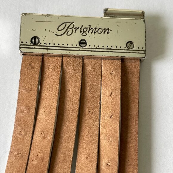 Brighton Leather Thea Cream Wrap Bracelet Retired - Picture 3 of 4